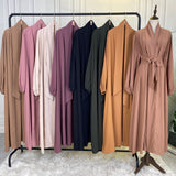 Classic Sage Open Abaya-Abaya > Dubai Abaya > Modest > Abaya Online > Open Abaya > Closed Abaya > Modanisa > Abayabuth > Abaya UK > Hijab > Muslim Dress > Modest Dress > Grey Abaya > Plain Abaya > FeelModest > Closed Abaya > Abaya Fashion-Feelmodest