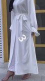 MissModesty White Open Abaya