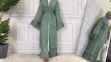 MissModesty Mint Open Abaya