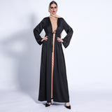 Jameel Silk Satin Black Open Abaya-Abaya > Dubai Abaya > Modest > Abaya Online > Open Abaya > Closed Abaya > Modanisa > Abayabuth > Abaya UK > Hijab > Muslim Dress > Modest Dress > Grey Abaya > Plain Abaya > FeelModest > Abaya Buth > White Abaya-Feelmodest