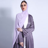 Jameel Silk Satin Grey Open Abaya-Abaya > Dubai Abaya > Modest > Abaya Online > Open Abaya > Closed Abaya > Modanisa > Abayabuth > Abaya UK > Hijab > Muslim Dress > Modest Dress > Grey Abaya > Plain Abaya > FeelModest > Abaya Buth > White Abaya-Feelmodest