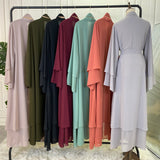 MissModesty Classic Grey Open Abaya-Abaya > Dubai Abaya > Modest > Abaya Online > Open Abaya > Closed Abaya > Modanisa > Abayabuth > Abaya UK > Hijab > Muslim Dress > Modest Dress > Grey Abaya > Plain Abaya > FeelModest > Layered Abaya-Feelmodest