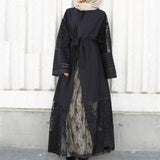 FeelModest Black Kimono Open Abaya-Abaya > Dubai Abaya > Modest > Abaya Online > Open Abaya > Closed Abaya > Modanisa > Abayabuth > Abaya UK > Hijab > Muslim Dress > Modest Dress > Grey Abaya > Plain Abaya > FeelModest > Layered Abaya-Feelmodest