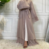 MissModesty Classic Beige Open Abaya-Abaya > Dubai Abaya > Modest > Abaya Online > Open Abaya > Closed Abaya > Modanisa > Abayabuth > Abaya UK > Hijab > Muslim Dress > Modest Dress > Grey Abaya > Plain Abaya > FeelModest > Layered Open Abaya-Feelmodest