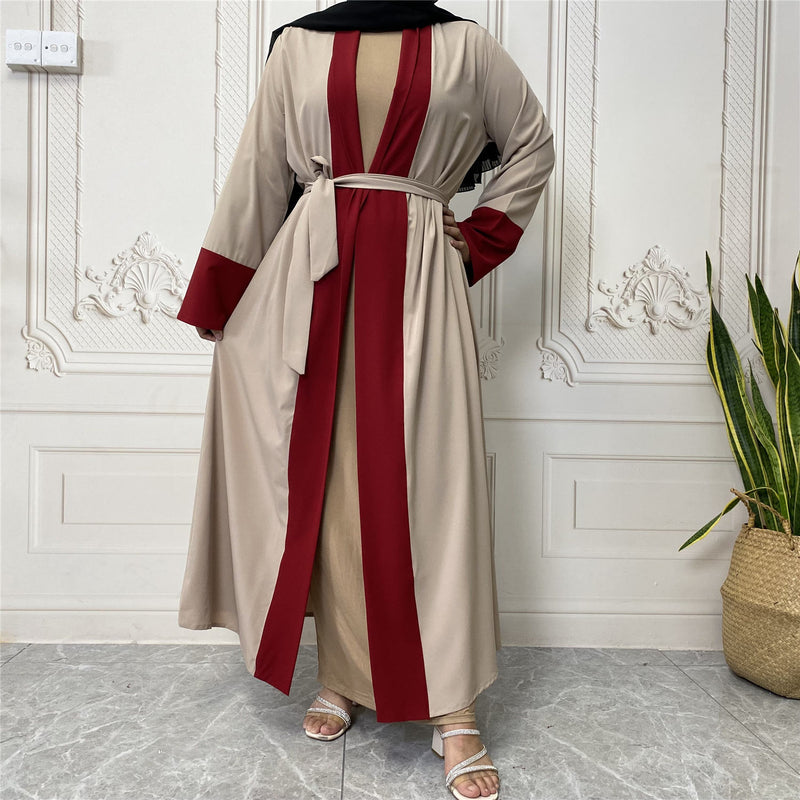 FeelModest Beige Kimono Open Abaya-Abaya > Dubai Abaya > Modest > Abaya Online > Open Abaya > Closed Abaya > Modanisa > Abayabuth > Abaya UK > Hijab > Muslim Dress > Modest Dress > Grey Abaya > Plain Abaya > FeelModest > Abaya Buth > White Abaya-Feelmodest