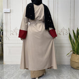 FeelModest Beige Kimono Open Abaya-Abaya > Dubai Abaya > Modest > Abaya Online > Open Abaya > Closed Abaya > Modanisa > Abayabuth > Abaya UK > Hijab > Muslim Dress > Modest Dress > Grey Abaya > Plain Abaya > FeelModest > Abaya Buth > White Abaya-Feelmodest