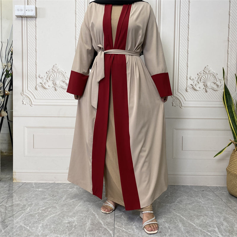 FeelModest Beige Kimono Open Abaya-Abaya > Dubai Abaya > Modest > Abaya Online > Open Abaya > Closed Abaya > Modanisa > Abayabuth > Abaya UK > Hijab > Muslim Dress > Modest Dress > Grey Abaya > Plain Abaya > FeelModest > Abaya Buth > White Abaya-Feelmodest
