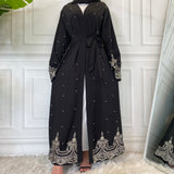 MissAmina Black Pearl Open Abaya-Abaya > Dubai Abaya > Modest > Abaya Online > Open Abaya > Closed Abaya > Modanisa > Abayabuth > Abaya UK > Hijab > Muslim Dress > Modest Dress > Grey Abaya > Plain Abaya > FeelModest > Abaya Buth > UK Abaya > Abaya Shop-Feelmodest