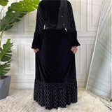 FeelModest Black Velvet Dress-Abaya > Dubai Abaya > Modest > Abaya Online > Open Abaya > Closed Abaya > Modanisa > Abayabuth > Abaya UK > Hijab > Muslim Dress > Modest Dress > Grey Abaya > Plain Abaya > FeelModest > Abaya Buth > Velvet Abaya > Satin Abaya-Feelmodest