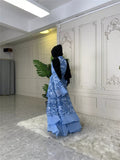 MissModesty Blue Tie Dye 3 Layered Open Abaya-Abaya > Dubai Abaya > Modest > Abaya Online > Open Abaya > Closed Abaya > Modanisa > Abayabuth > Abaya UK > Hijab > Muslim Dress > Modest Dress > Grey Abaya > Plain Abaya > FeelModest > Closed Abaya > Abaya Fashion-Feelmodest