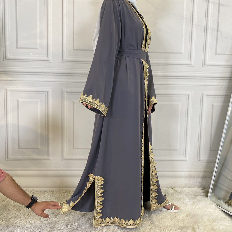MissModesty Premium Grey Open Abaya-Abaya > Dubai Abaya > Modest > Abaya Online > Open Abaya > Closed Abaya > Modanisa > Abayabuth > Abaya UK > Hijab > Muslim Dress > Modest Dress > Grey Abaya > Plain Abaya > FeelModest > Chiffon Hijab > Abaya Buth > Abayabuth Abaya > UK Abaya-Feelmodest