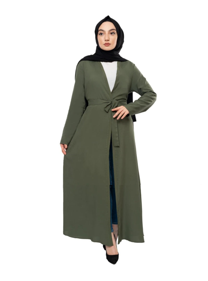 MissKarima Khaki Open Abaya-Abaya > Dubai Abaya > Modest > Abaya Online > Open Abaya > Closed Abaya > Modanisa > Abayabuth > Abaya UK > Hijab > Muslim Dress > Modest Dress > Grey Abaya > Plain Abaya > FeelModest > Pink Abaya >Eid Outfit > Beige Abaya-Feelmodest