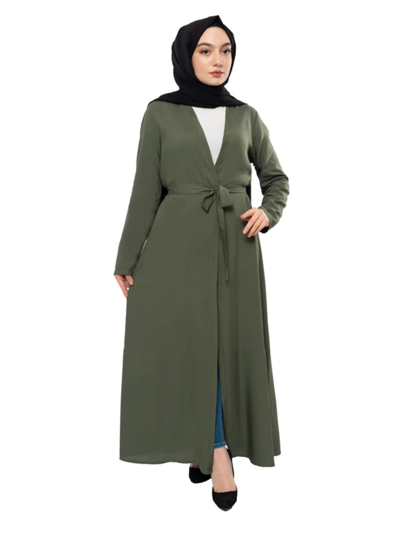 MissKarima Khaki Open Abaya-Abaya > Dubai Abaya > Modest > Abaya Online > Open Abaya > Closed Abaya > Modanisa > Abayabuth > Abaya UK > Hijab > Muslim Dress > Modest Dress > Grey Abaya > Plain Abaya > FeelModest > Pink Abaya >Eid Outfit > Beige Abaya-Feelmodest