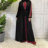 MissModesty Maroon Classic Pearls Abaya