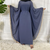 MissAmina Bat Sleeve Light Blue Abaya