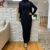 MissBarawa Black Classic Knitted Dress-Abaya > Dubai Abaya > Modest > Abaya Online > Open Abaya > Closed Abaya > Modanisa > Abayabuth > Abaya UK > Hijab > Muslim Dress > Modest Dress > Grey Abaya > Plain Abaya > FeelModest > Abaya Buth > White Abaya > Slip Dress > Abaya Dress-Feelmodest