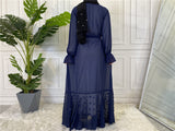 FeelModest Chiffon Open Abaya-Abaya > Dubai Abaya > Modest > Abaya Online > Open Abaya > Closed Abaya > Modanisa > Abayabuth > Abaya UK > Hijab > Muslim Dress > Modest Dress > Grey Abaya > Plain Abaya > FeelModest > Layered Abaya-Feelmodest