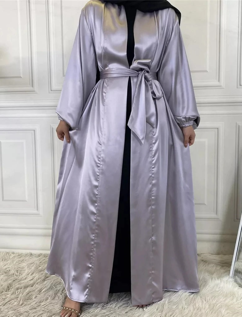 MissModesty Satin Lavender Open Abaya-Abaya > Dubai Abaya > Modest > Abaya Online > Open Abaya > Closed Abaya > Modanisa > Abayabuth > Abaya UK > Hijab > Muslim Dress > Modest Dress > Grey Abaya > Plain Abaya > FeelModest > Abaya Buth > White Abaya > Satin OpenAbaya-Feelmodest
