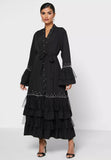 MissModesty Black Pearl Open Abaya-Abaya > Dubai Abaya > Abayatopia > Abaya Online > Open Abaya > Closed Abaya > Modanisa > Abayabuth > Abaya UK > Hijab > Muslim Dress > Modest Dress > Grey Abaya > Plain Abaya > FeelModest > Abaya Buth > White Abaya > pearl abaya-Feelmodest