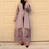 FeelModest Pink Kimono Open Abaya-Abaya > Dubai Abaya > Modest > Abaya Online > Open Abaya > Closed Abaya > Modanisa > Abayabuth > Abaya UK > Hijab > Muslim Dress > Modest Dress > Grey Abaya > Plain Abaya > FeelModest > Layered Abaya-Feelmodest