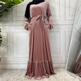 MissModesty Pink Velvet Dress-Abaya > Dubai Abaya > Modest > Abaya Online > Open Abaya > Closed Abaya > Modanisa > Abayabuth > Abaya UK > Hijab > Muslim Dress > Modest Dress > Grey Abaya > Plain Abaya > FeelModest > Abaya Buth > Velvet Abaya > Satin Abaya-Feelmodest