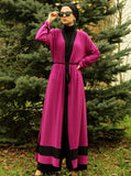 Merve Black Viscose Open Abaya-Abaya > Dubai Abaya > Modest > Abaya Online > Open Abaya > Closed Abaya > Modanisa > Abayabuth > Abaya UK > Hijab > Muslim Dress > Modest Dress > Grey Abaya > Plain Abaya > FeelModest > Layered Open Abaya-Feelmodest