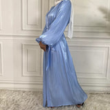Silk Satin Puff Sleeve Sky Blue Open Abaya-Abaya > Dubai Abaya > Modest > Abaya Online > Open Abaya > Closed Abaya > Modanisa > Abayabuth > Abaya UK > Hijab > Muslim Dress > Modest Dress > Grey Abaya > Plain Abaya > FeelModest > Abaya Buth > White Abaya > Silk Abaya > Puff Sleeve Abaya-Feelmodest