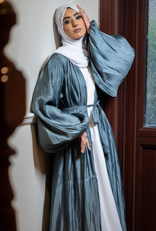 FeelModest Classic Silk Open Abaya - Choose Colour-Abaya > Dubai Abaya > Modest > Abaya Online > Open Abaya > Closed Abaya > Modanisa > Abayabuth > Abaya UK > Hijab > Muslim Dress > Modest Dress > Grey Abaya > Plain Abaya > FeelModest > Abaya Buth > White Abaya > Silk Abaya-Feelmodest