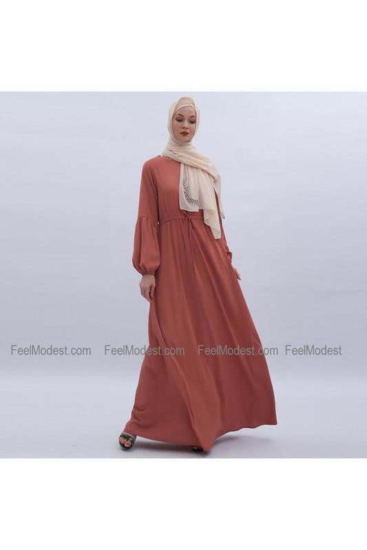 MissModesty Carol Red Dress-Dress-Feelmodest