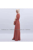 MissModesty Carol Red Dress-Dress-Feelmodest