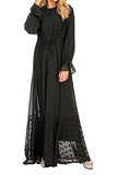 FeelModest Black Open Abaya-Abaya-Feelmodest