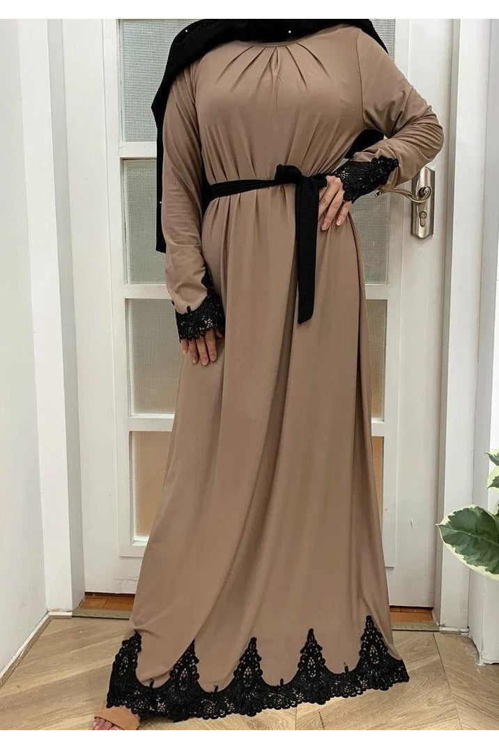 MissModesty Brown Dress-Dress-Feelmodest