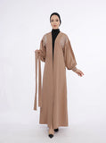 MissKarima Mink Open Abaya-Abaya > Dubai Abaya > Modest > Abaya Online > Open Abaya > Closed Abaya > Modanisa > Abayabuth > Abaya UK > Hijab > Muslim Dress > Modest Dress > Grey Abaya > Plain Abaya > FeelModest > Pink Abaya >Eid Outfit > Beige Abaya-Feelmodest