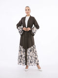 MissKarima Damask Print Open Abaya-Abaya > Dubai Abaya > Modest > Abaya Online > Open Abaya > Closed Abaya > Modanisa > Abayabuth > Abaya UK > Hijab > Muslim Dress > Modest Dress > Grey Abaya > Plain Abaya > FeelModest > Pink Abaya >Eid Outfit > Beige Abaya-Feelmodest