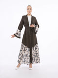 MissKarima Damask Print Open Abaya-Abaya > Dubai Abaya > Modest > Abaya Online > Open Abaya > Closed Abaya > Modanisa > Abayabuth > Abaya UK > Hijab > Muslim Dress > Modest Dress > Grey Abaya > Plain Abaya > FeelModest > Pink Abaya >Eid Outfit > Beige Abaya-Feelmodest