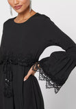 MissModesty Black Laced Dress-Abaya > Dubai Abaya > Abayatopia > Abaya Online > Open Abaya > Closed Abaya > Modanisa > Abayabuth > Abaya UK > Hijab > Muslim Dress > Modest Dress > Grey Abaya > Plain Abaya > FeelModest > Abaya Buth > White Abaya > pearl abaya-Feelmodest