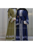 MissModesty Embroidery Blue Open Abaya-Abaya > Dubai Abaya > Modest > Abaya Online > Open Abaya > Closed Abaya > Modanisa > Abayabuth > Abaya UK > Hijab > Muslim Dress > Modest Dress > Grey Abaya > Plain Abaya > FeelModest-Feelmodest