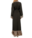FeelModest Vintage Leopard Print Abaya-Abaya > Open Abaya > Black Abaya > Modest Dress > Black Abaya > Eid Outfit > Islamic Dress > Elegant Abaya > Hijab > Chiffon Hijab > Abayabuth > Modanisa-Feelmodest