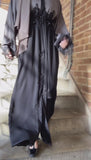 KeepModest Nida Grey Open Abaya