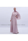 Modest Light Pink Dress-Dress-Feelmodest