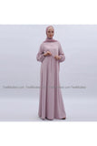 Modest Light Pink Dress-Dress-Feelmodest