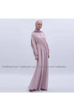 Modest Light Pink Dress-Dress-Feelmodest