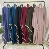 MissAmina Bat Sleeve Sage Abaya-Abaya > Dubai Abaya > Modest > Abaya Online > Open Abaya > Closed Abaya > Modanisa > Abayabuth > Abaya UK > Hijab > Muslim Dress > Modest Dress > Grey Abaya > Plain Abaya > FeelModest-Feelmodest