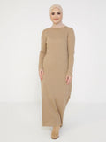 MissTavin Mink Knitted Modest Dress-Abaya > Dubai Abaya > Modest > Abaya Online > Open Abaya > Closed Abaya > Modanisa > Abayabuth > Abaya UK > Hijab > Muslim Dress > Modest Dress > Grey Abaya > Plain Abaya > FeelModest > Abaya Buth > White Abaya > Knitt Dress > Abaya Buth-Feelmodest