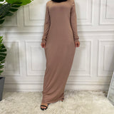 MissModesty Beige Bodycon Long Dress-Abaya > Dubai Abaya > Modest > Abaya Online > Open Abaya > Closed Abaya > Modanisa > Abayabuth > Abaya UK > Hijab > Muslim Dress > Modest Dress > Grey Abaya > Plain Abaya > FeelModest > Abaya Buth > White Abaya > Inner Dress > Abaya Slip Dress-Feelmodest