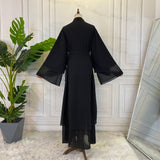 MissModesty Classic Black Open Abaya-Abaya > Dubai Abaya > Modest > Abaya Online > Open Abaya > Closed Abaya > Modanisa > Abayabuth > Abaya UK > Hijab > Muslim Dress > Modest Dress > Grey Abaya > Plain Abaya > FeelModest-Feelmodest