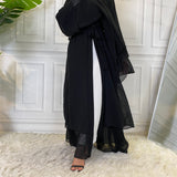 MissModesty Classic Black Open Abaya-Abaya > Dubai Abaya > Modest > Abaya Online > Open Abaya > Closed Abaya > Modanisa > Abayabuth > Abaya UK > Hijab > Muslim Dress > Modest Dress > Grey Abaya > Plain Abaya > FeelModest-Feelmodest