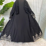 MissAmina Black Pearl Open Abaya-Abaya > Dubai Abaya > Modest > Abaya Online > Open Abaya > Closed Abaya > Modanisa > Abayabuth > Abaya UK > Hijab > Muslim Dress > Modest Dress > Grey Abaya > Plain Abaya > FeelModest > Abaya Buth > UK Abaya > Abaya Shop-Feelmodest