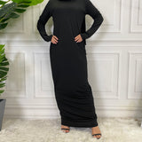 MissModesty Black Bodycon Long Dress-Abaya > Dubai Abaya > Modest > Abaya Online > Open Abaya > Closed Abaya > Modanisa > Abayabuth > Abaya UK > Hijab > Muslim Dress > Modest Dress > Grey Abaya > Plain Abaya > FeelModest > Abaya Buth > White Abaya > Inner Dress > Abaya Slip Dress-Feelmodest
