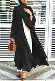 MissModesty Classic Black Open Abaya-Abaya > Dubai Abaya > Modest > Abaya Online > Open Abaya > Closed Abaya > Modanisa > Abayabuth > Abaya UK > Hijab > Muslim Dress > Modest Dress > Grey Abaya > Plain Abaya > FeelModest-Feelmodest
